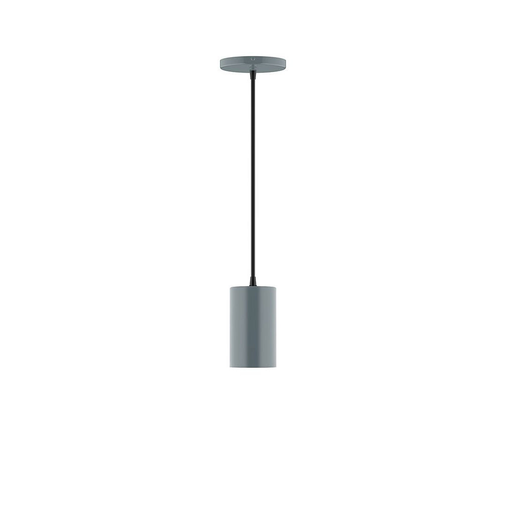 3.5" X 6" Axis Mini Cylinder Pendant, Slate Gray - PEB425-40