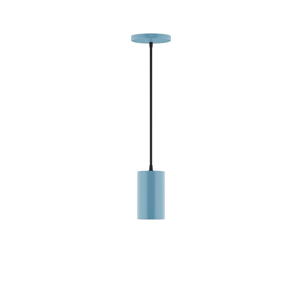 3.5" X 6" Axis Mini Cylinder Pendant, Light Blue - PEB425-54