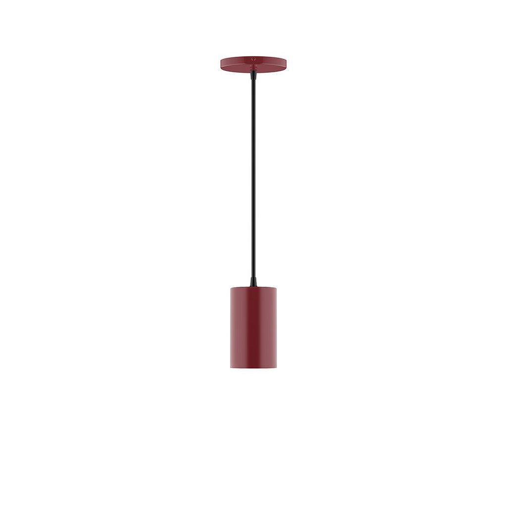 3.5" X 6" Axis Mini Cylinder Pendant, Barn Red - PEB425-55