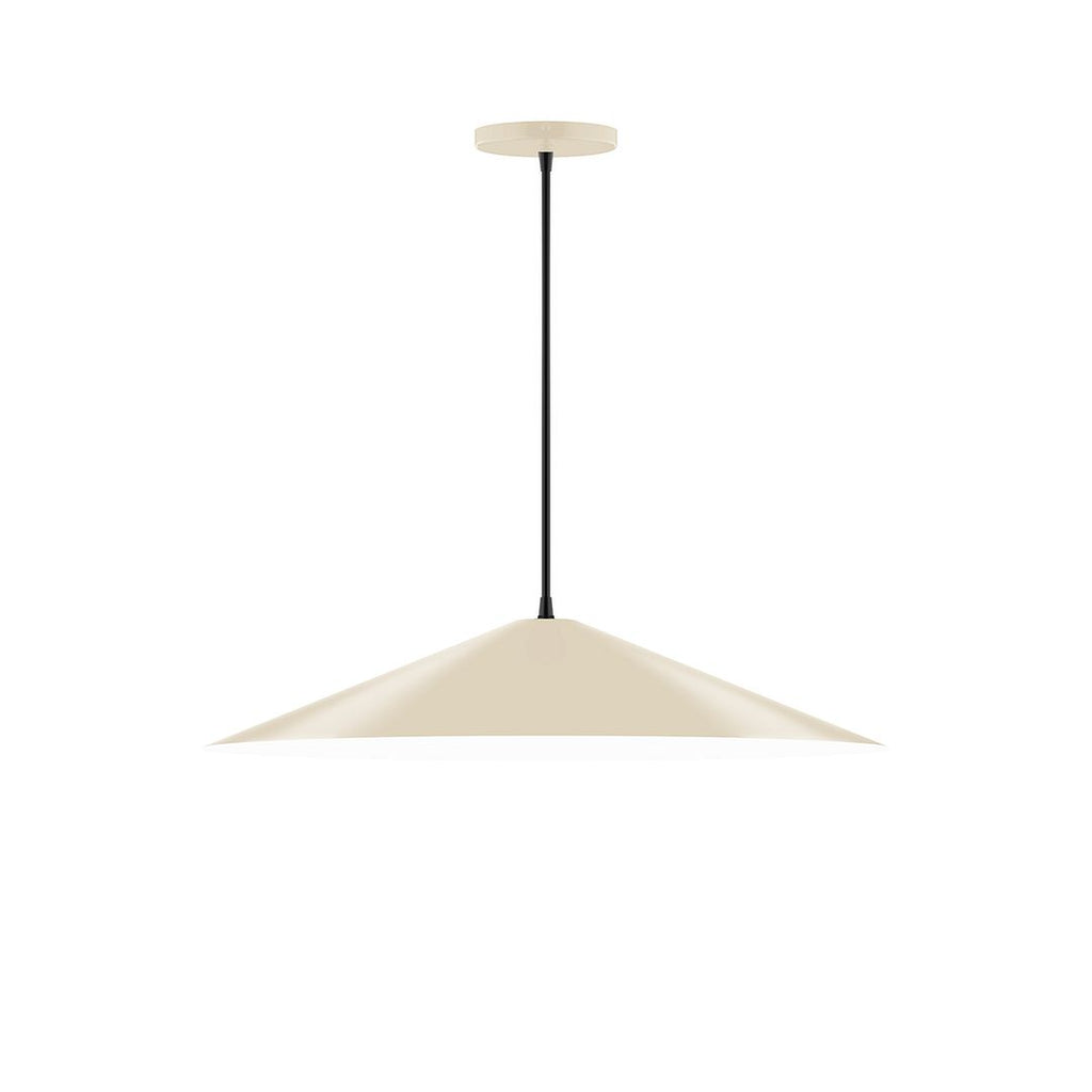 24" Axis Shallow Cone Pendant, Cream - PEB429-16