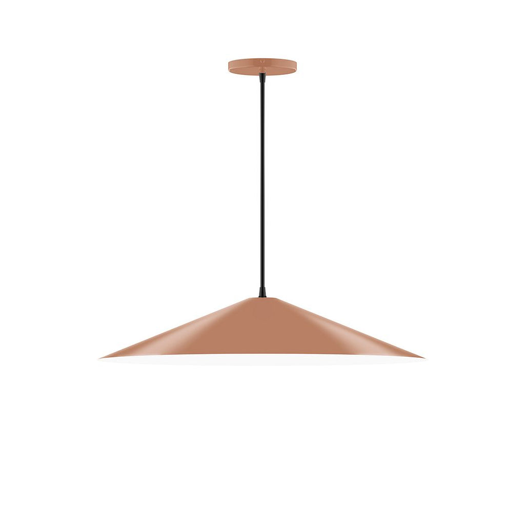 24" Axis Shallow Cone Pendant, Terracotta - PEB429-19