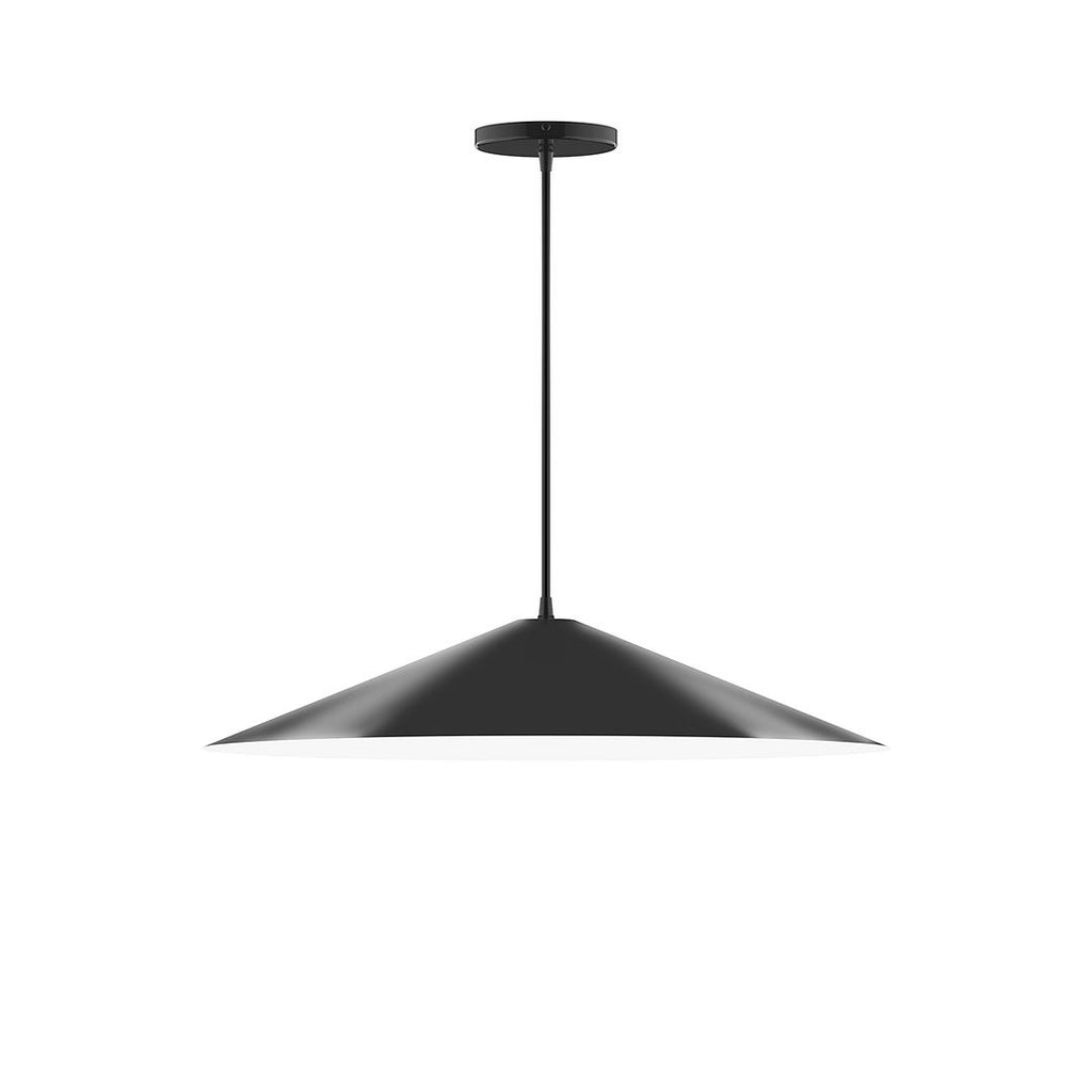 24" Axis Shallow Cone Pendant, Black - PEB429-41