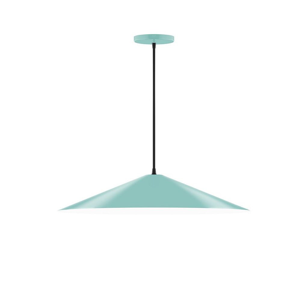 24" Axis Shallow Cone Pendant, Sea Green - PEB429-48