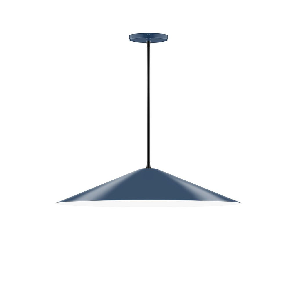 24" Axis Shallow Cone Pendant, Navy - PEB429-50