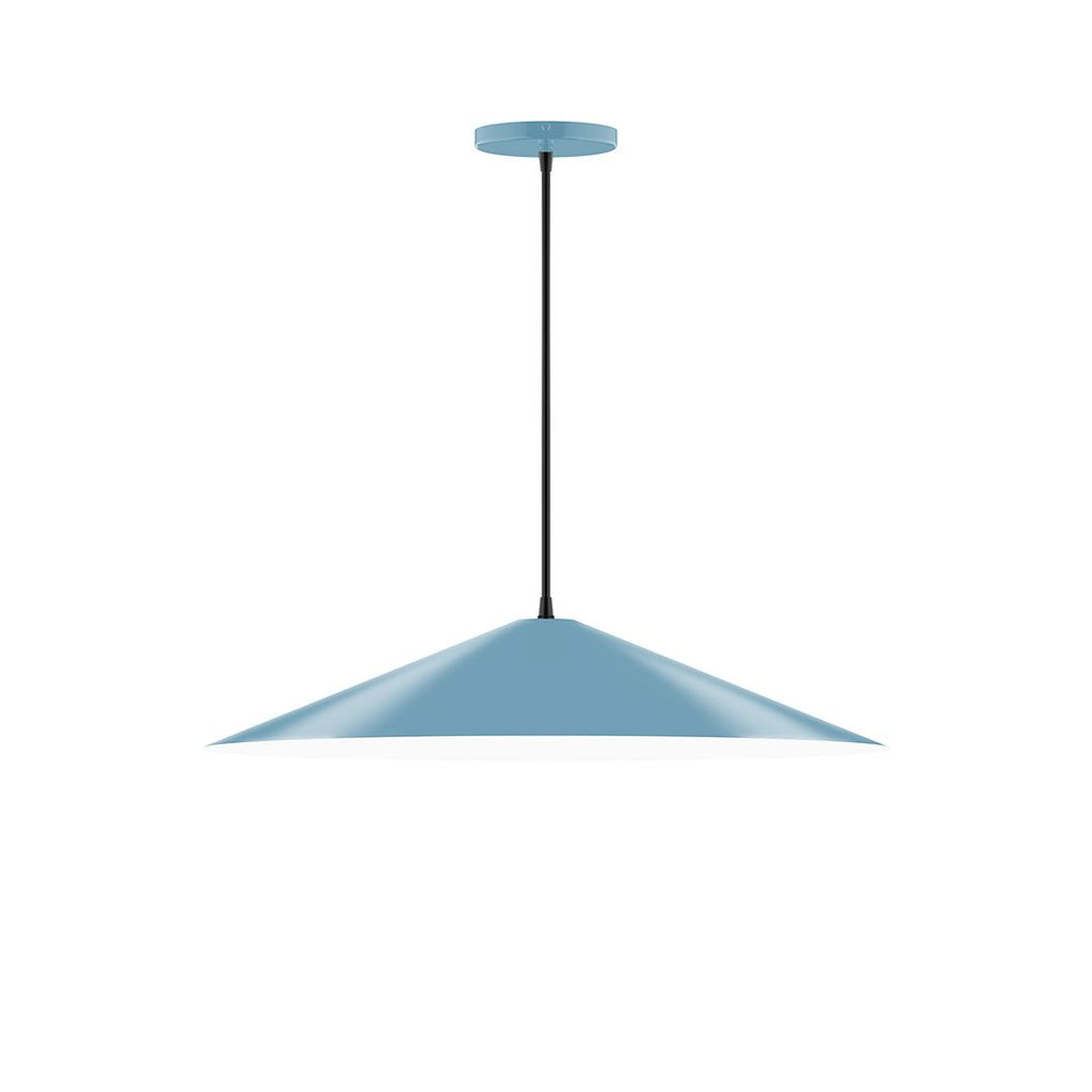 24" Axis Shallow Cone Pendant, Light Blue - PEB429-54