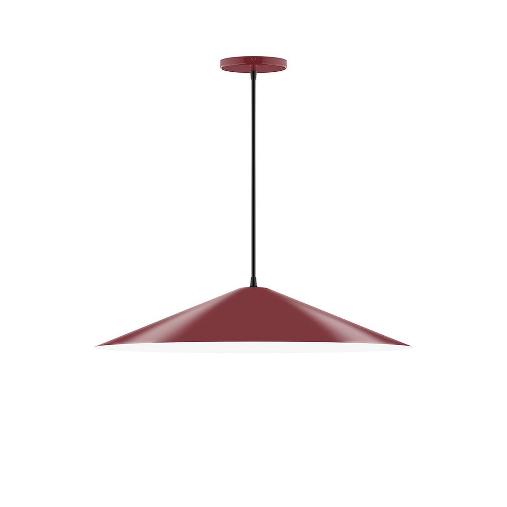 24" Axis Shallow Cone Pendant, Barn Red - PEB429-55