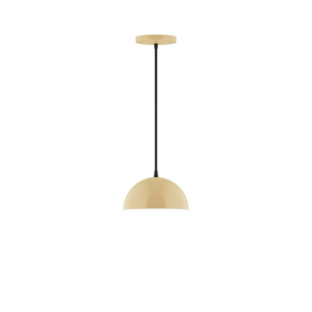 8" Axis Mini Dome Pendant, Ivory - PEB431-17