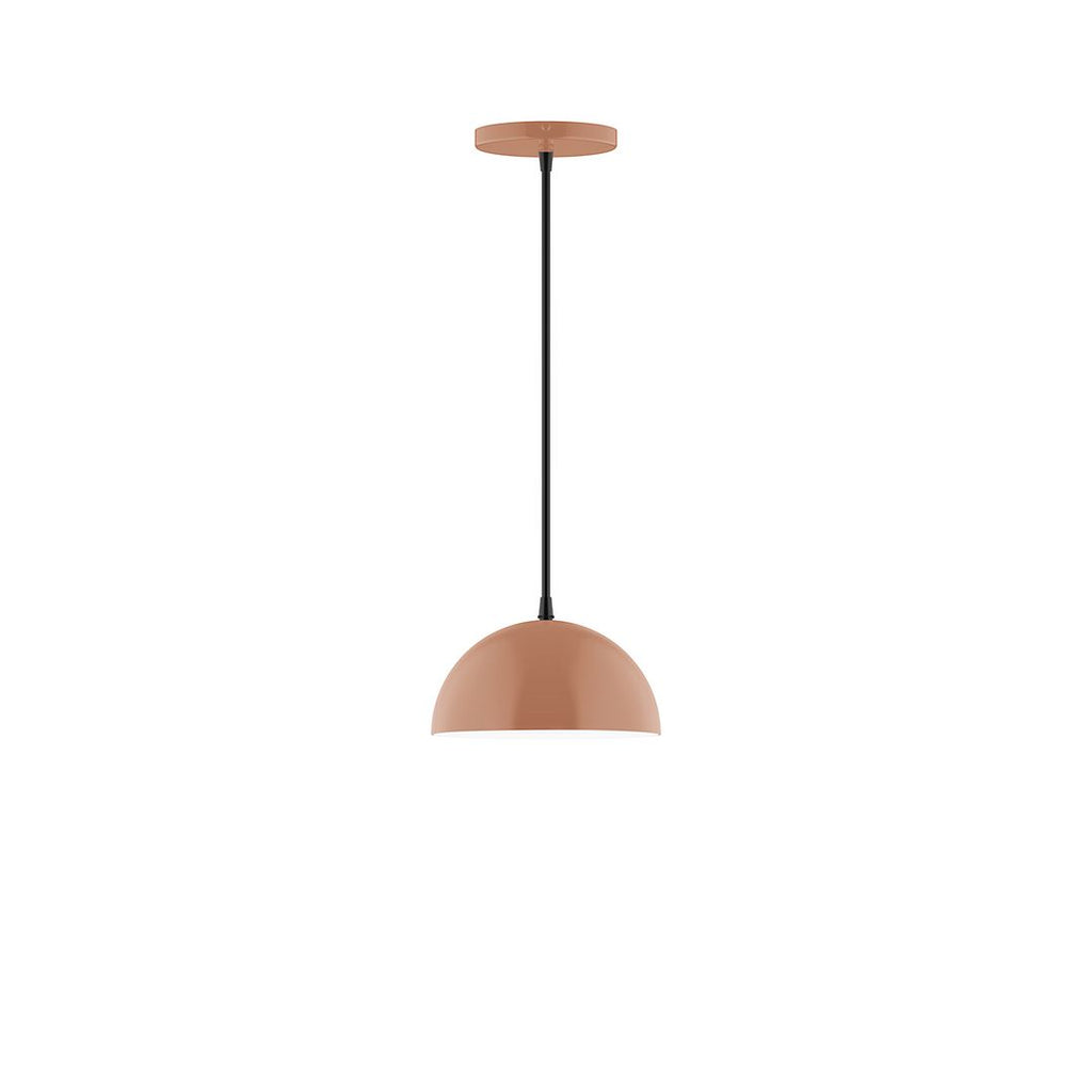 8" Axis Mini Dome Pendant, Terracotta - PEB431-19