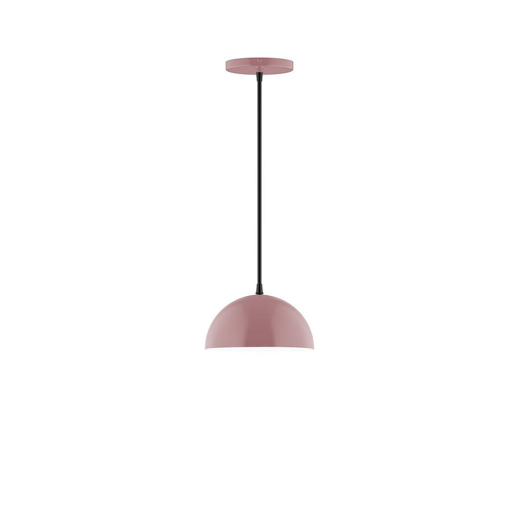 8" Axis Mini Dome Pendant, Mauve - PEB431-20