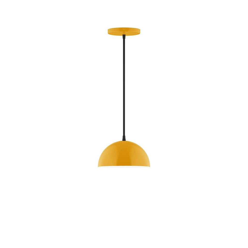 8" Axis Mini Dome Pendant, Bright Yellow - PEB431-21