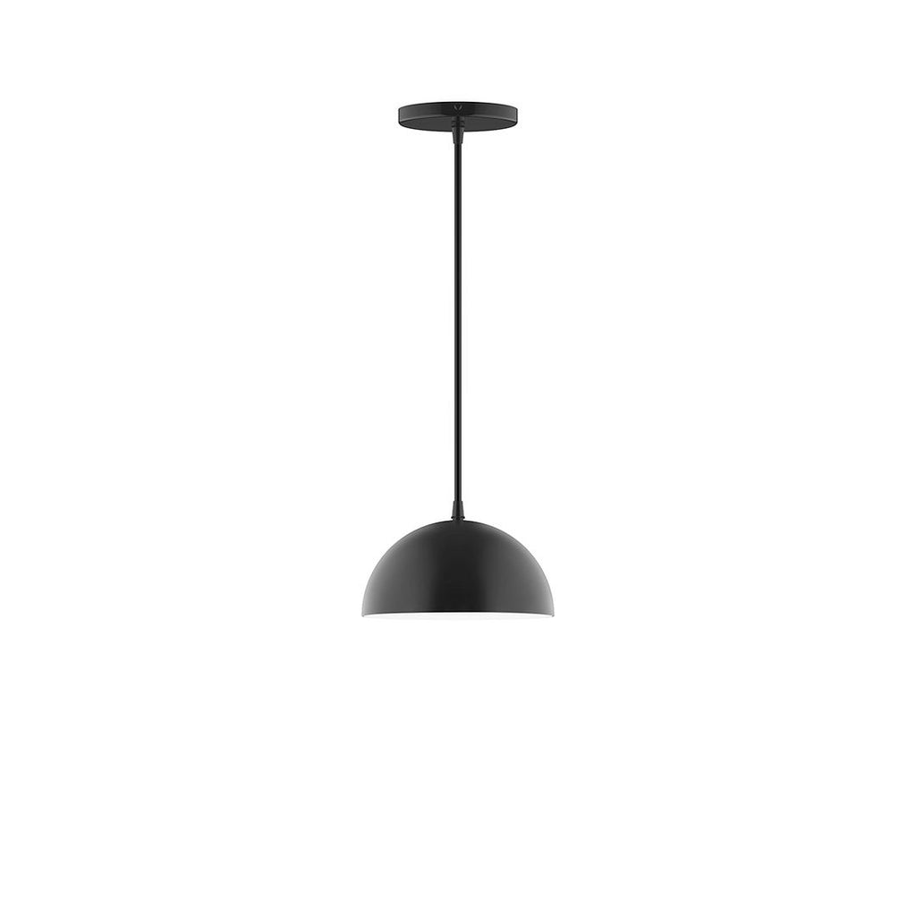 8" Axis Mini Dome Pendant, Black - PEB431-41