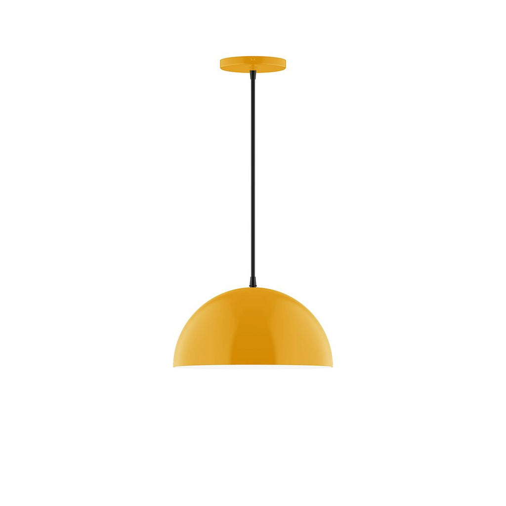 12" Axis Dome Pendant, Bright Yellow - PEB432-21