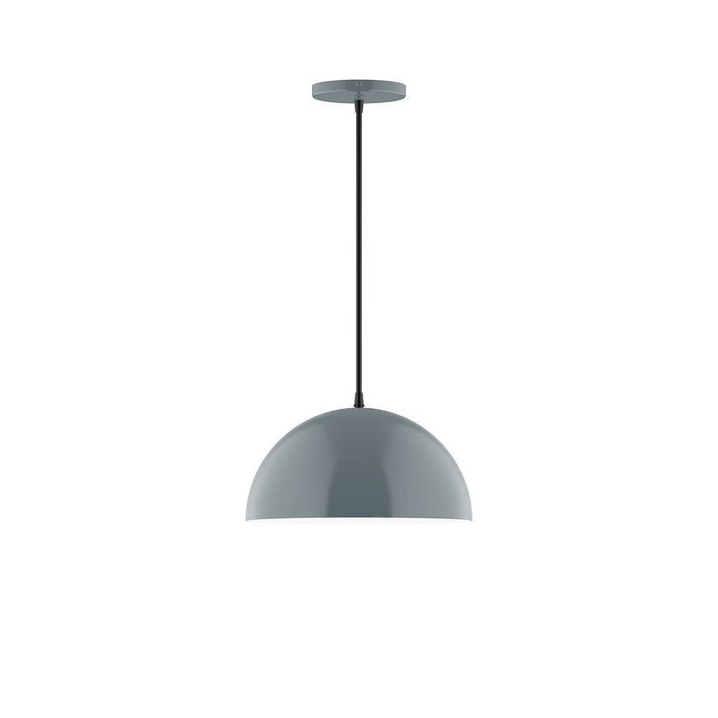 12" Axis Dome Pendant, Slate Gray - PEB432-40