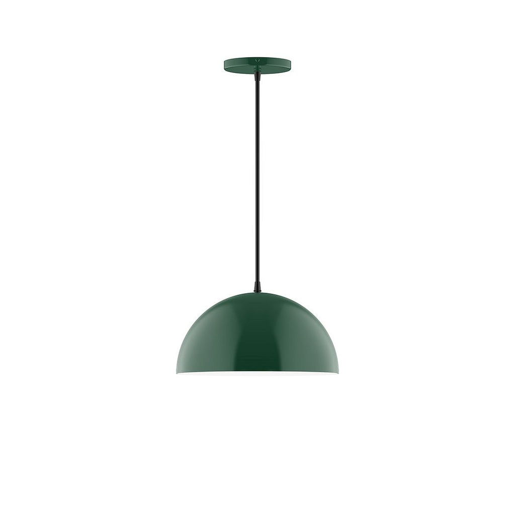 12" Axis Dome Pendant, Forest Green - PEB432-42