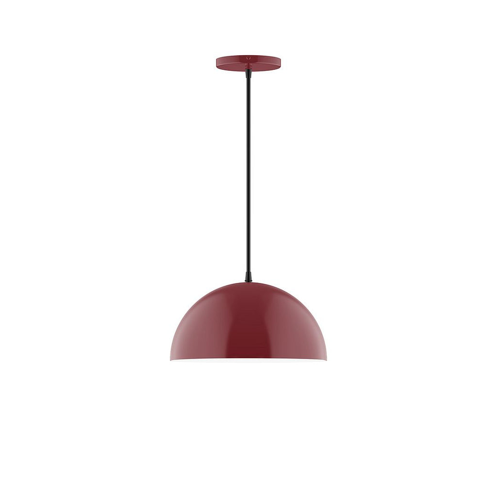 12" Axis Dome Pendant, Barn Red - PEB432-55