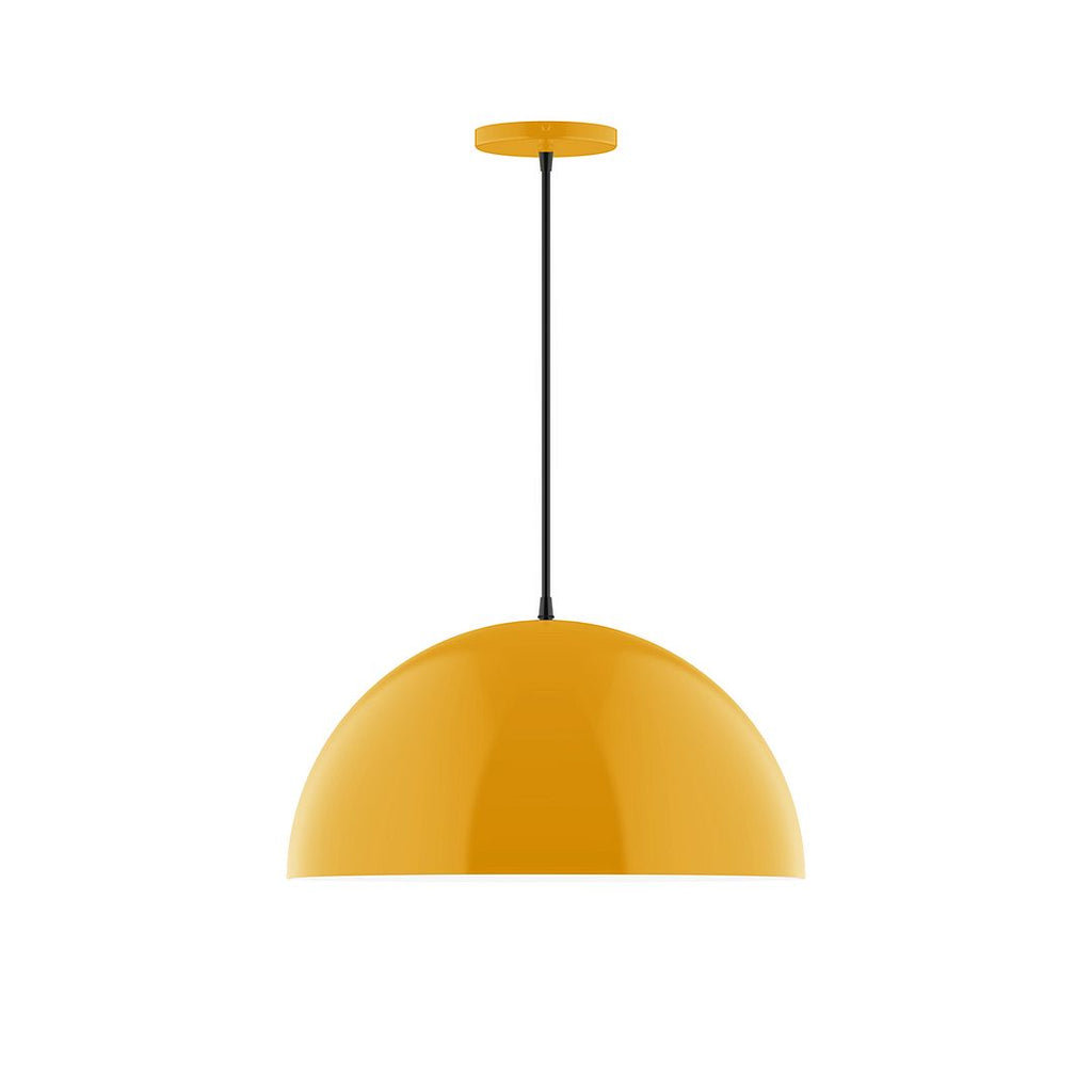 18" Axis Dome Pendant, Bright Yellow - PEB433-21