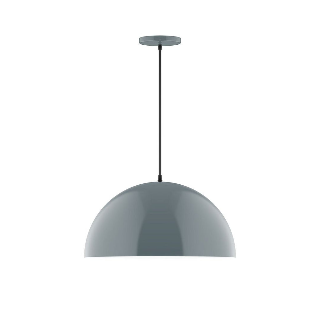 18" Axis Dome Pendant, Slate Gray - PEB433-40