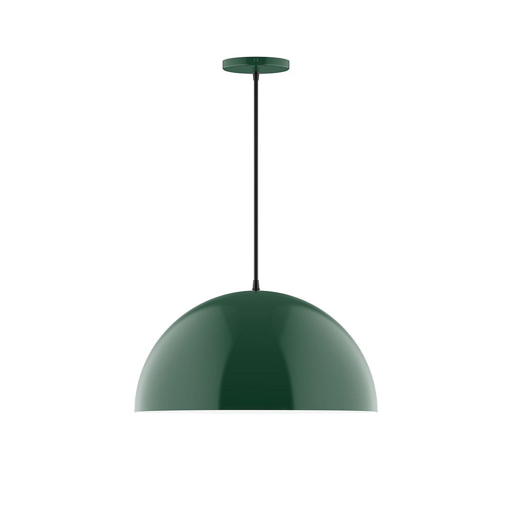 18" Axis Dome Pendant, Forest Green - PEB433-42