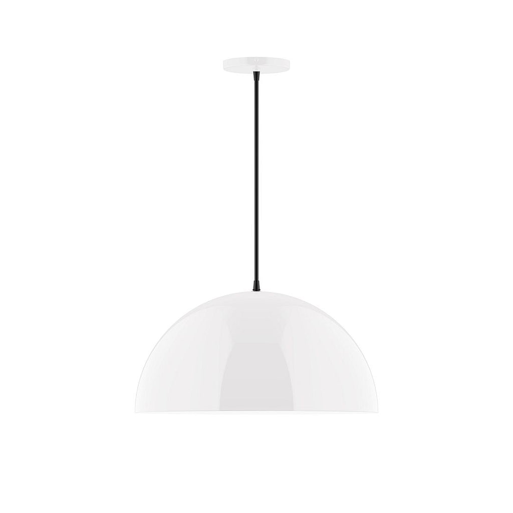 18" Axis Dome Pendant, White - PEB433-44