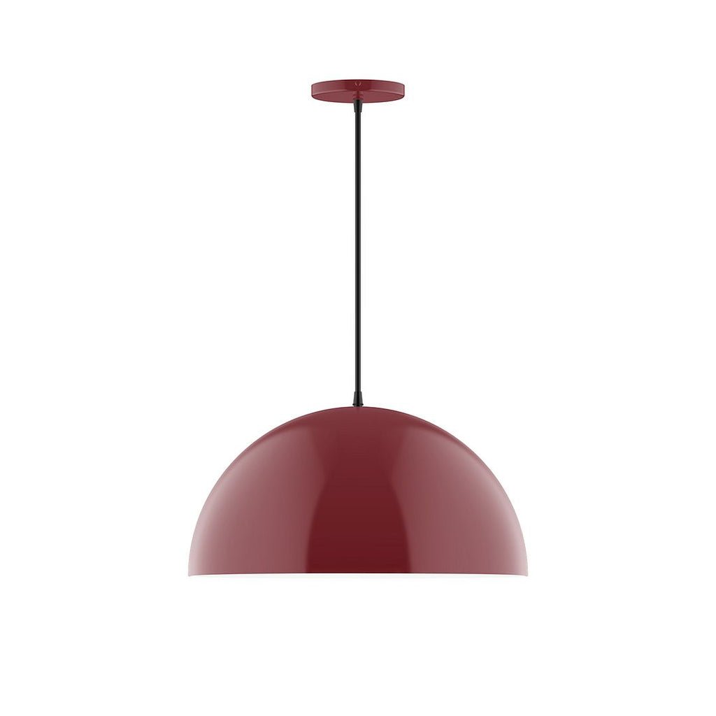 18" Axis Dome Pendant, Barn Red - PEB433-55