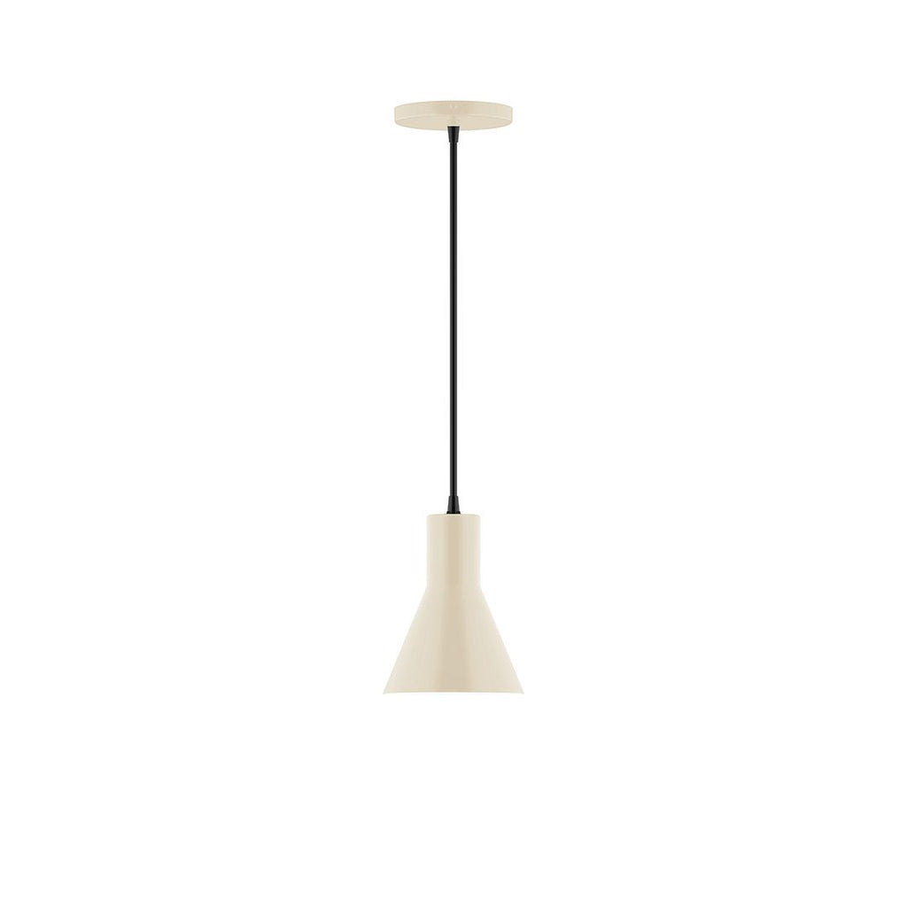 6" Axis Flared Cone Pendant, Cream - PEB436-16