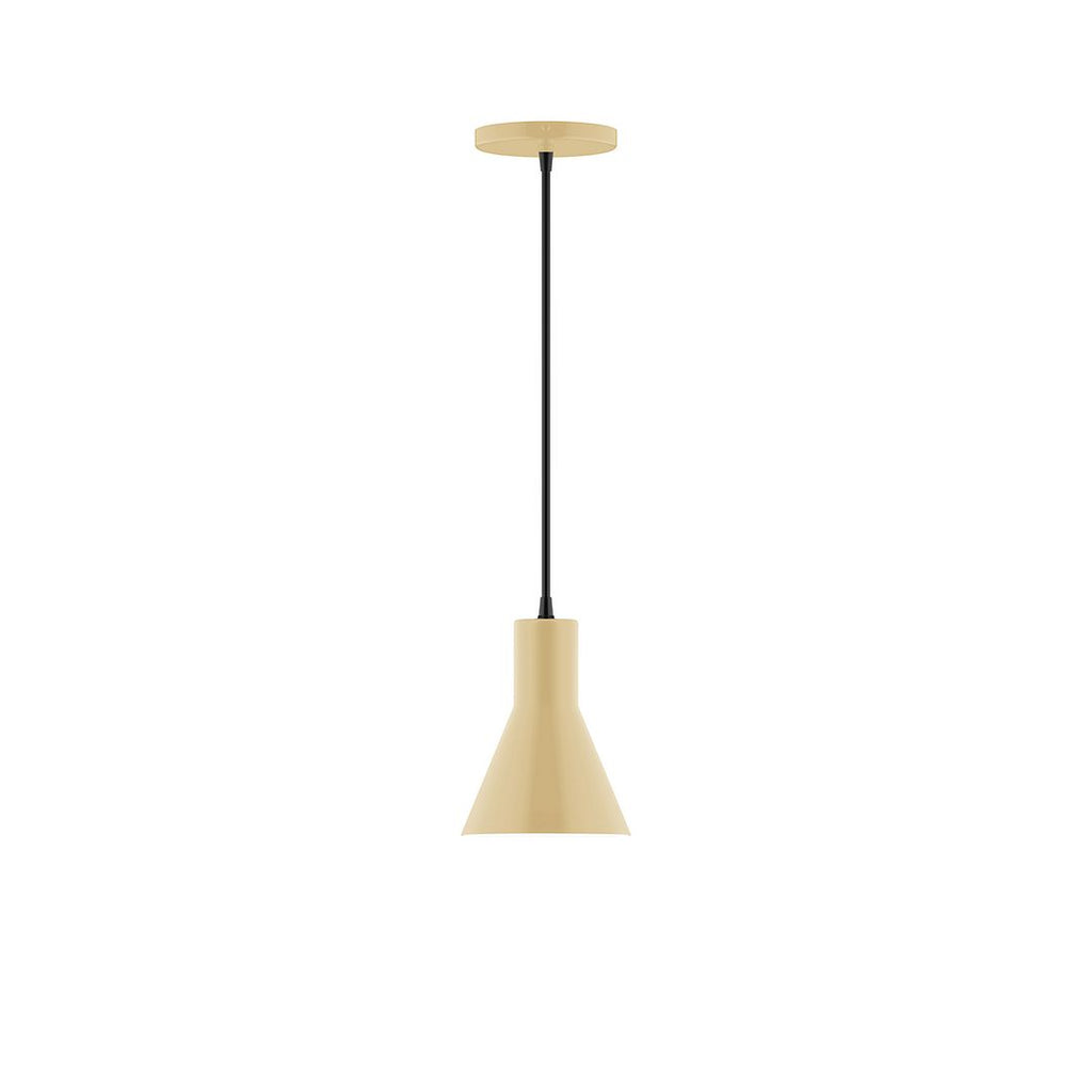 6" Axis Flared Cone Pendant, Ivory - PEB436-17