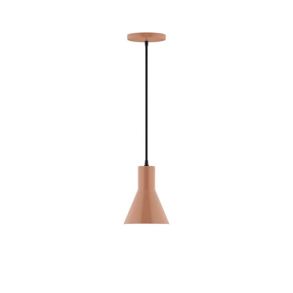 6" Axis Flared Cone Pendant, Terracotta - PEB436-19