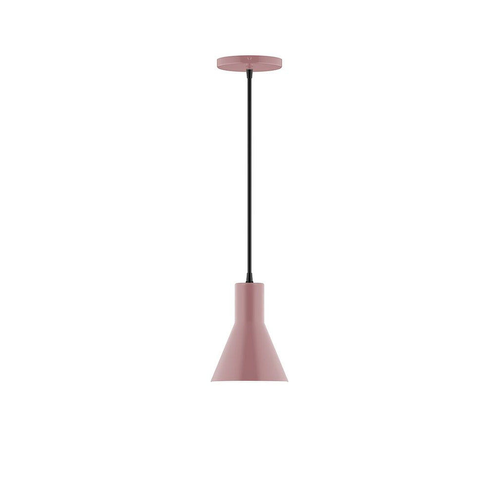 6" Axis Flared Cone Pendant, Mauve - PEB436-20