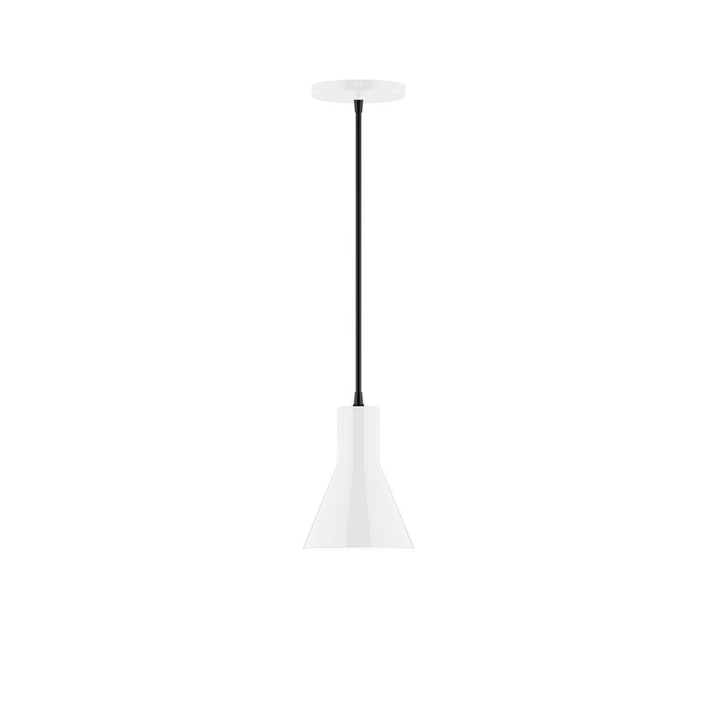 6" Axis Flared Cone Pendant, White - PEB436-44