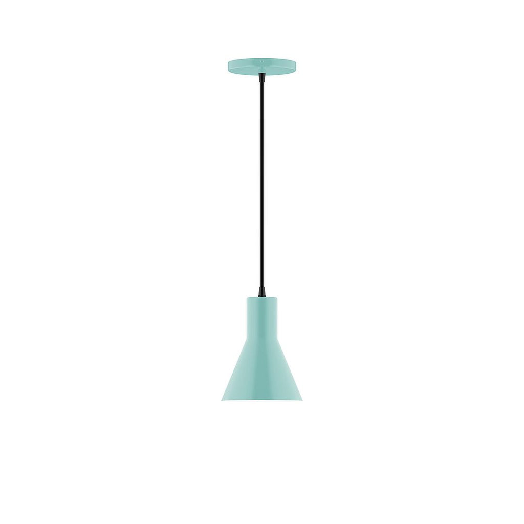 6" Axis Flared Cone Pendant, Sea Green - PEB436-48