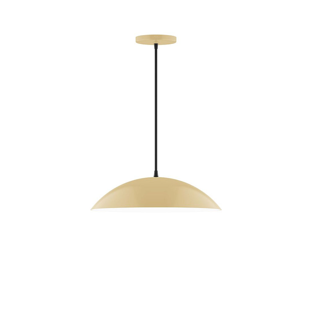 16" Axis Half Dome Pendant, Ivory - PEB438-17