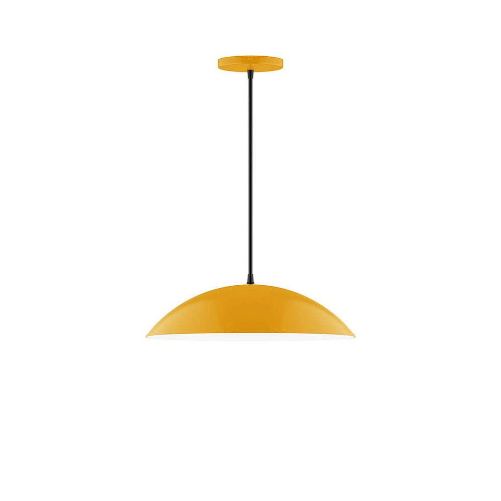 16" Axis Half Dome Pendant, Bright Yellow - PEB438-21