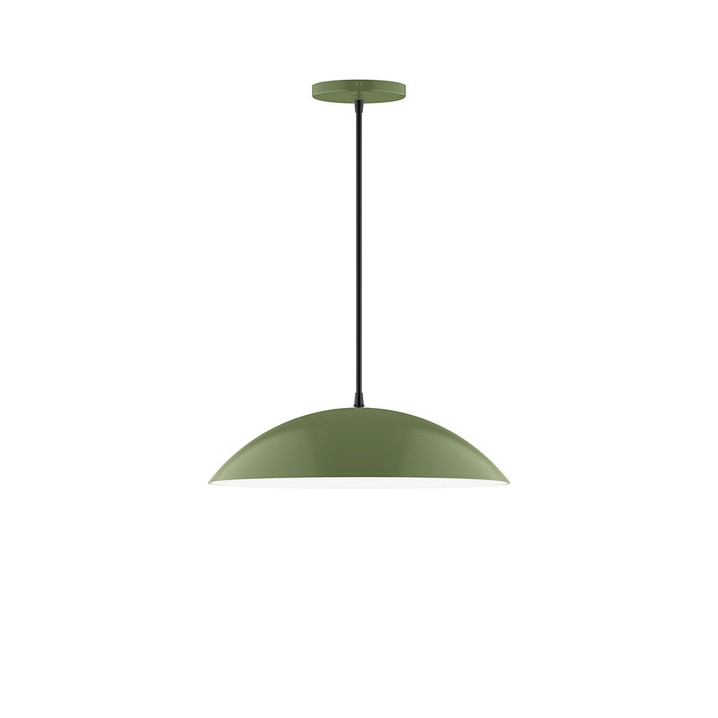 16" Axis Half Dome Pendant, Fern Green - PEB438-22