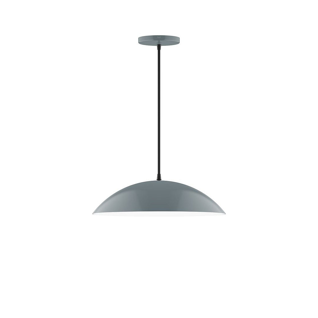 16" Axis Half Dome Pendant, Slate Gray - PEB438-40