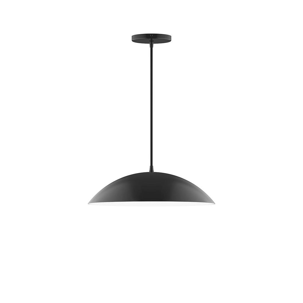 16" Axis Half Dome Pendant, Black - PEB438-41