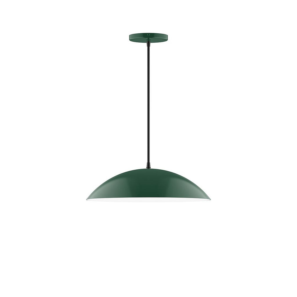 16" Axis Half Dome Pendant, Forest Green - PEB438-42