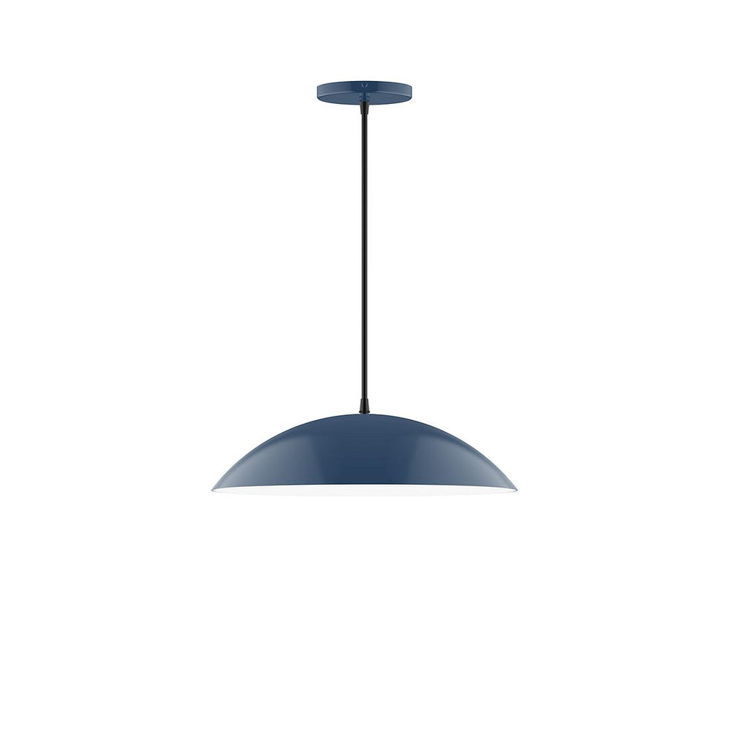 16" Axis Half Dome Pendant, Navy - PEB438-50