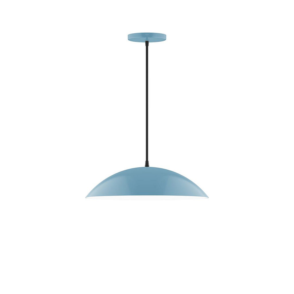 16" Axis Half Dome Pendant, Light Blue - PEB438-54