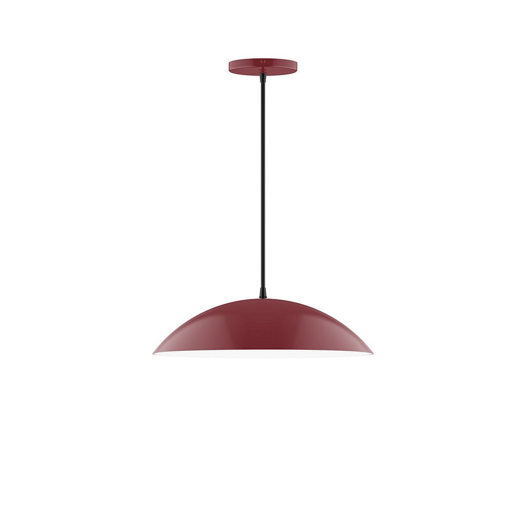 16" Axis Half Dome Pendant, Barn Red - PEB438-55