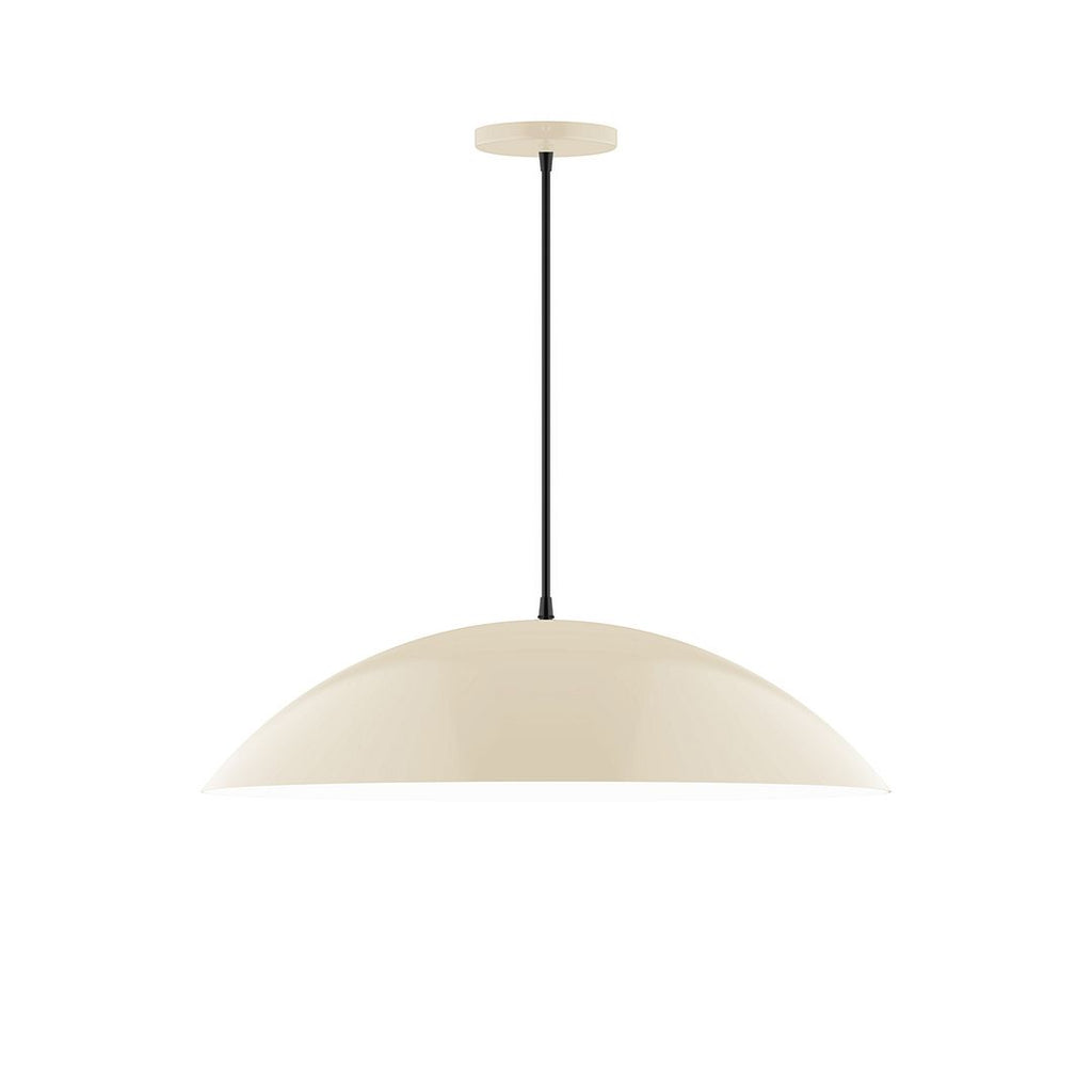 24" Axis Half Dome Pendant, Cream - PEB439-16