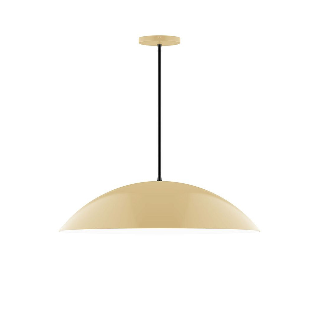 24" Axis Half Dome Pendant, Ivory - PEB439-17