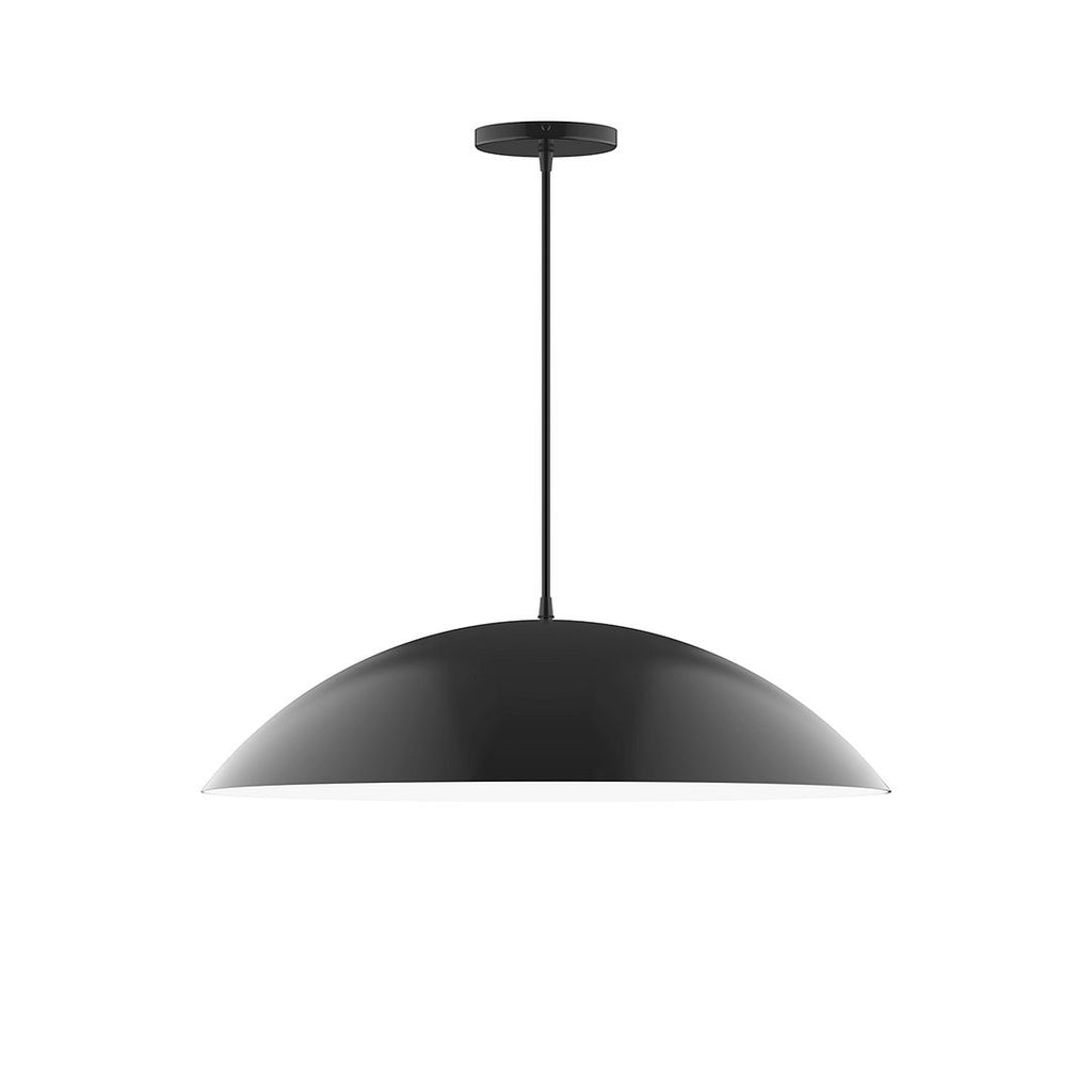 24" Axis Half Dome Pendant, Black - PEB439-41