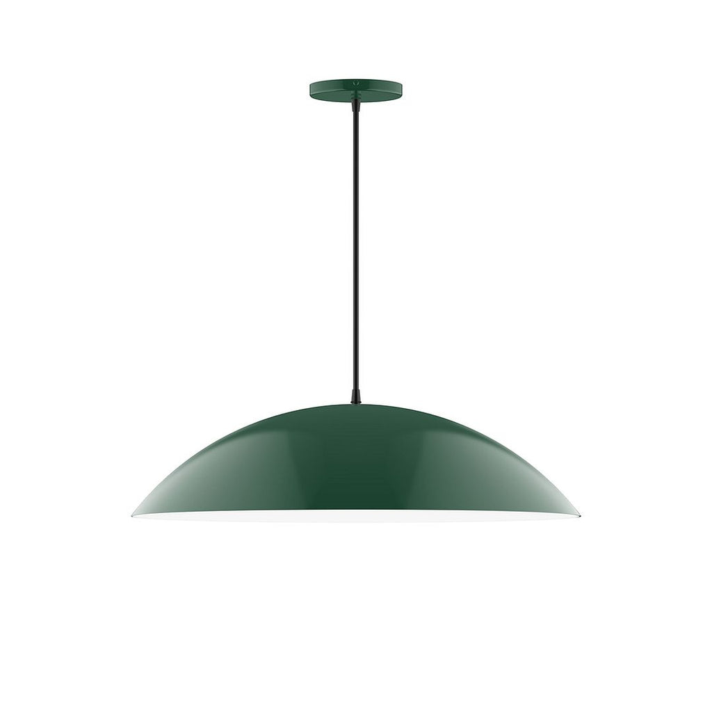 24" Axis Half Dome Pendant, Forest Green - PEB439-42