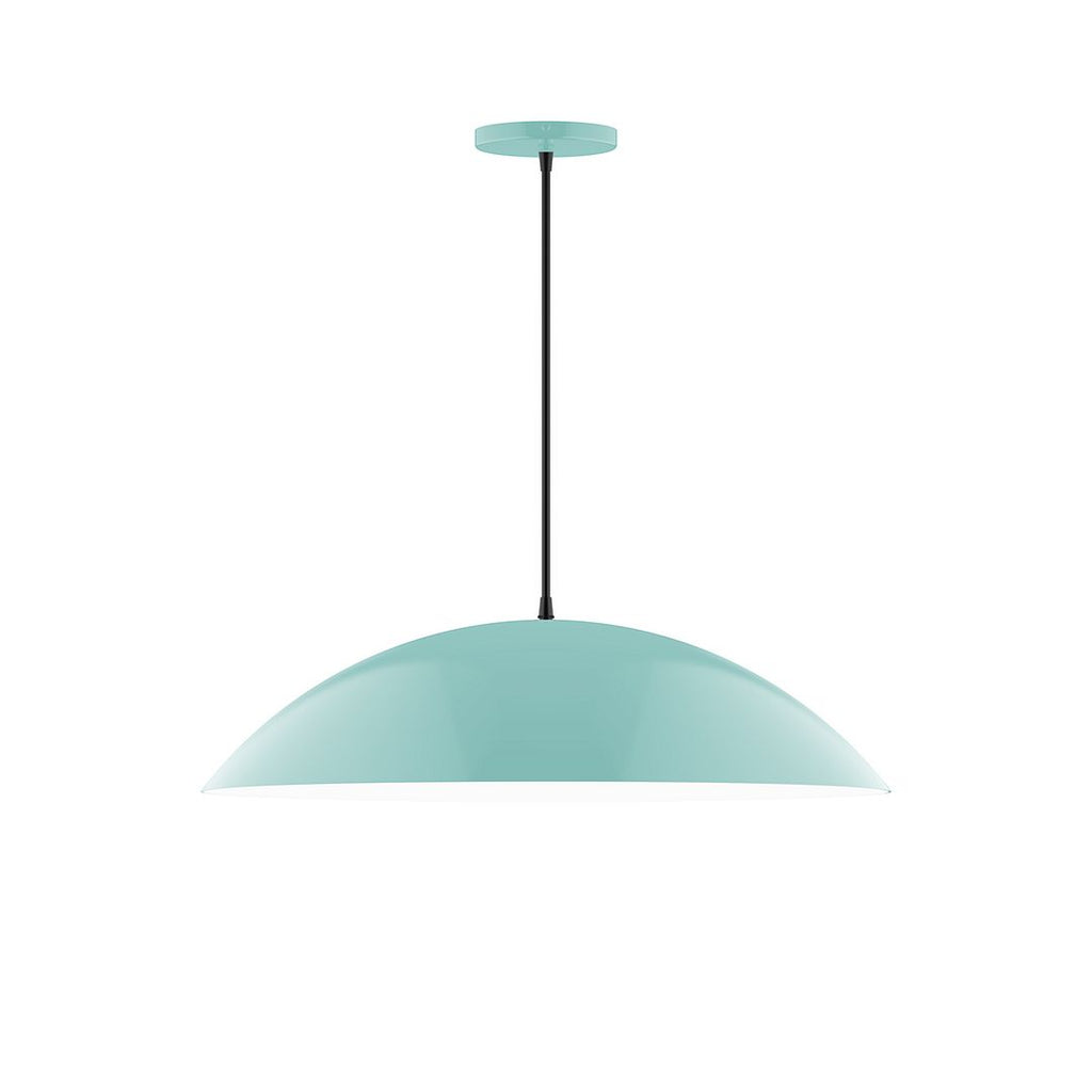 24" Axis Half Dome Pendant, Sea Green - PEB439-48