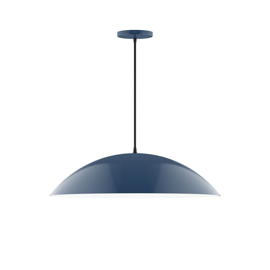 24" Axis Half Dome Pendant, Navy - PEB439-50