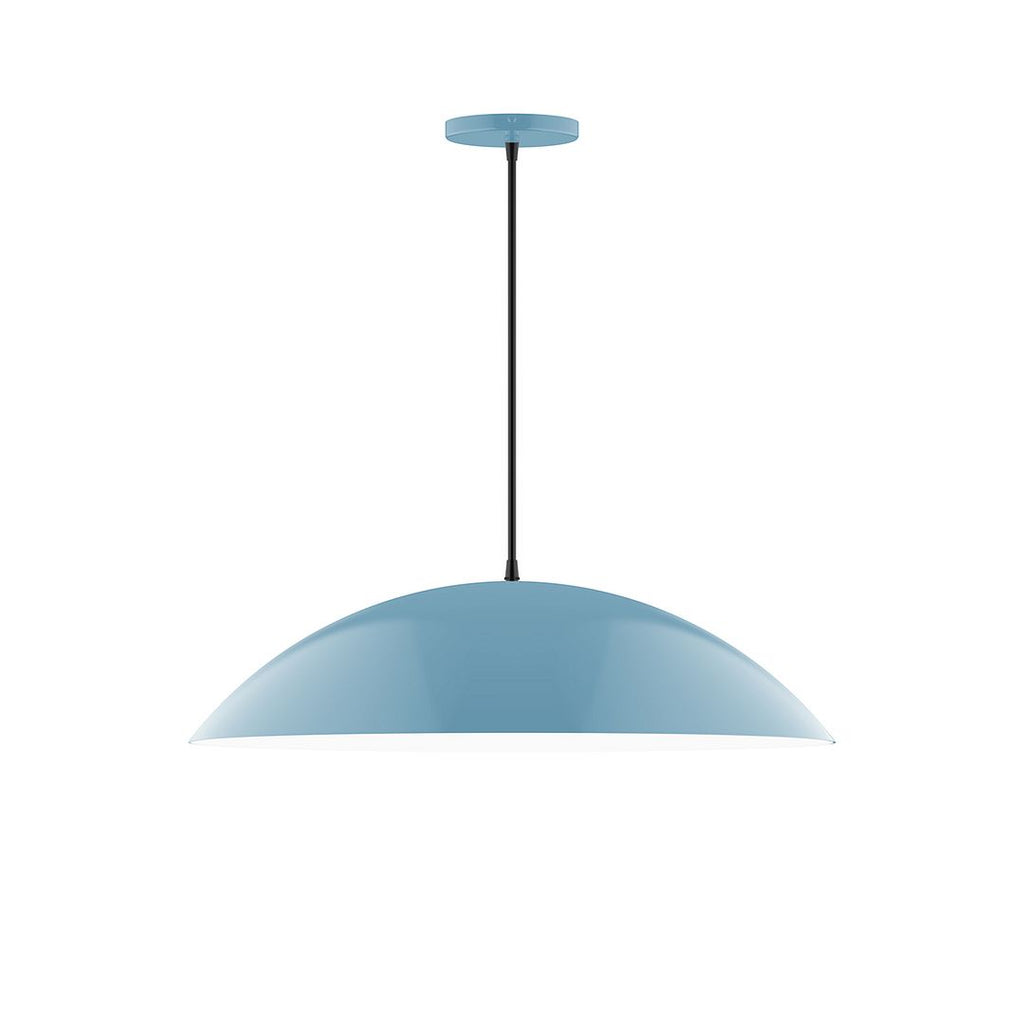 24" Axis Half Dome Pendant, Light Blue - PEB439-54