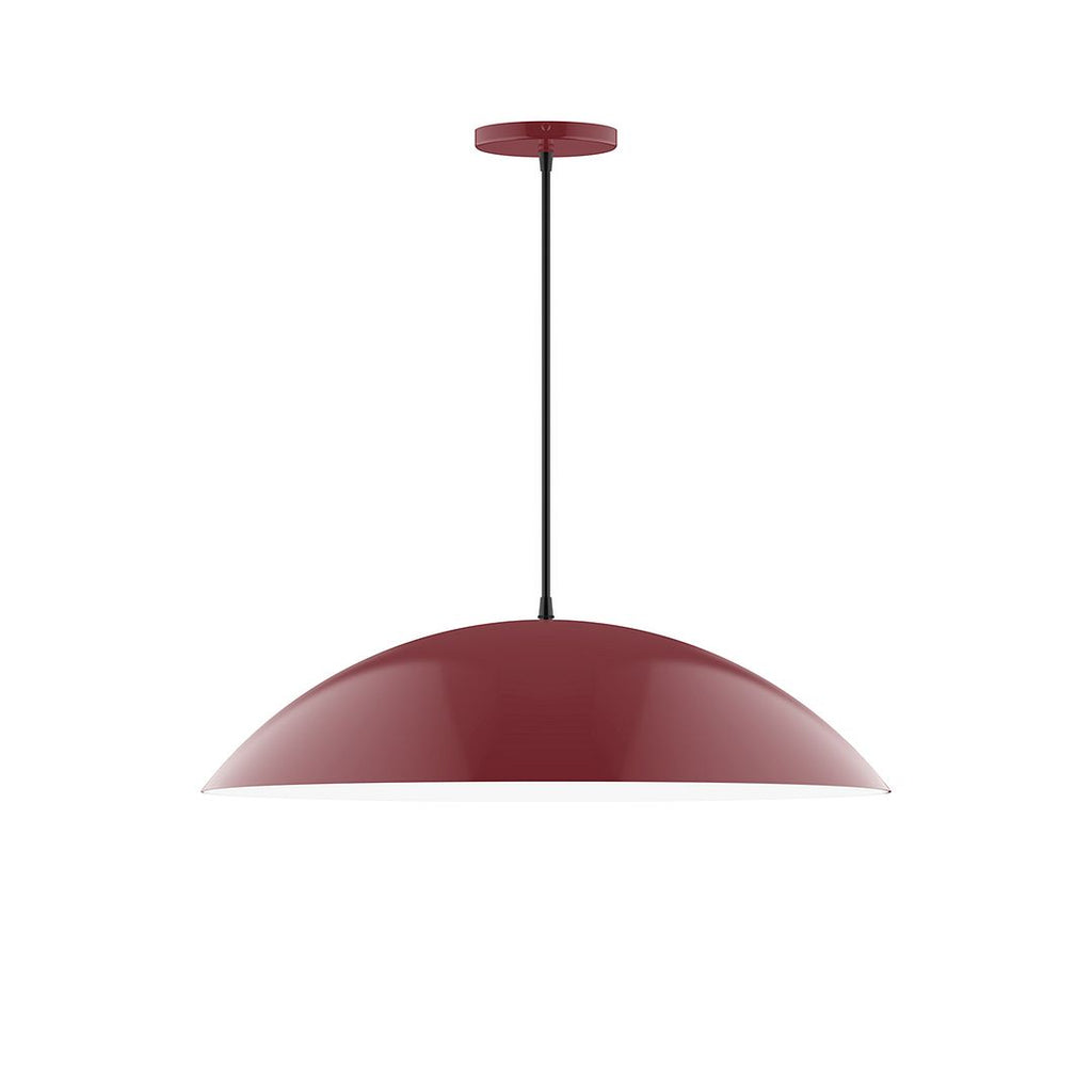 24" Axis Half Dome Pendant, Barn Red - PEB439-55