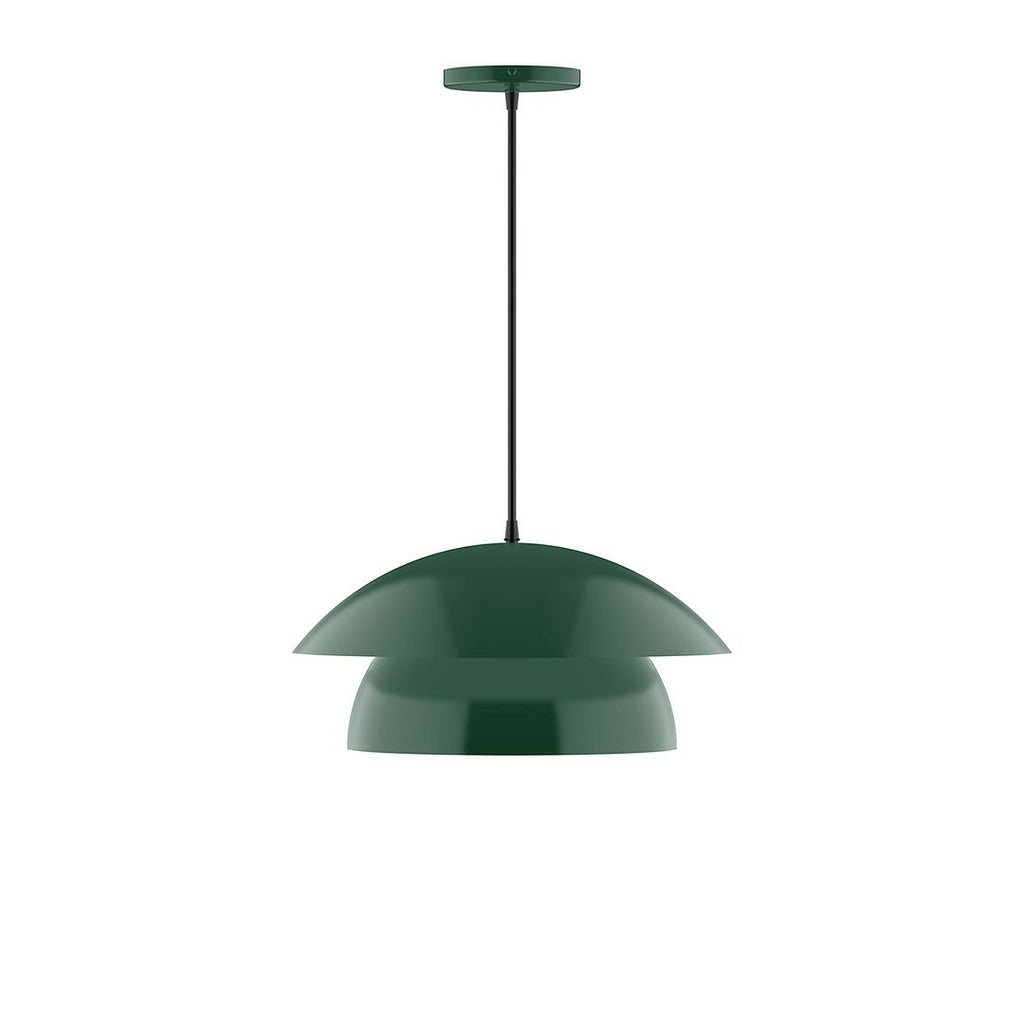 16" Nest Pendant, Forest Green - PEBX446-42