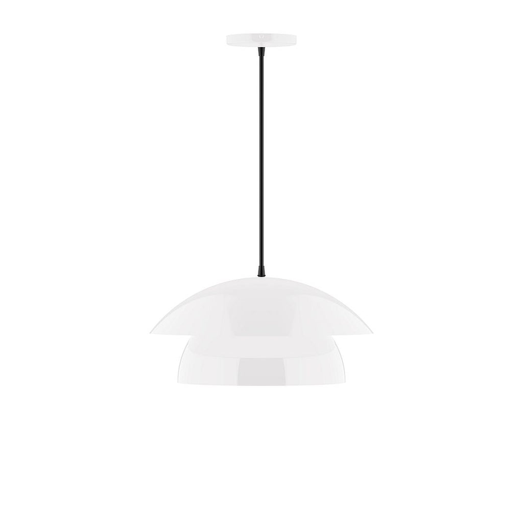 16" Nest Pendant, White - PEBX446-44