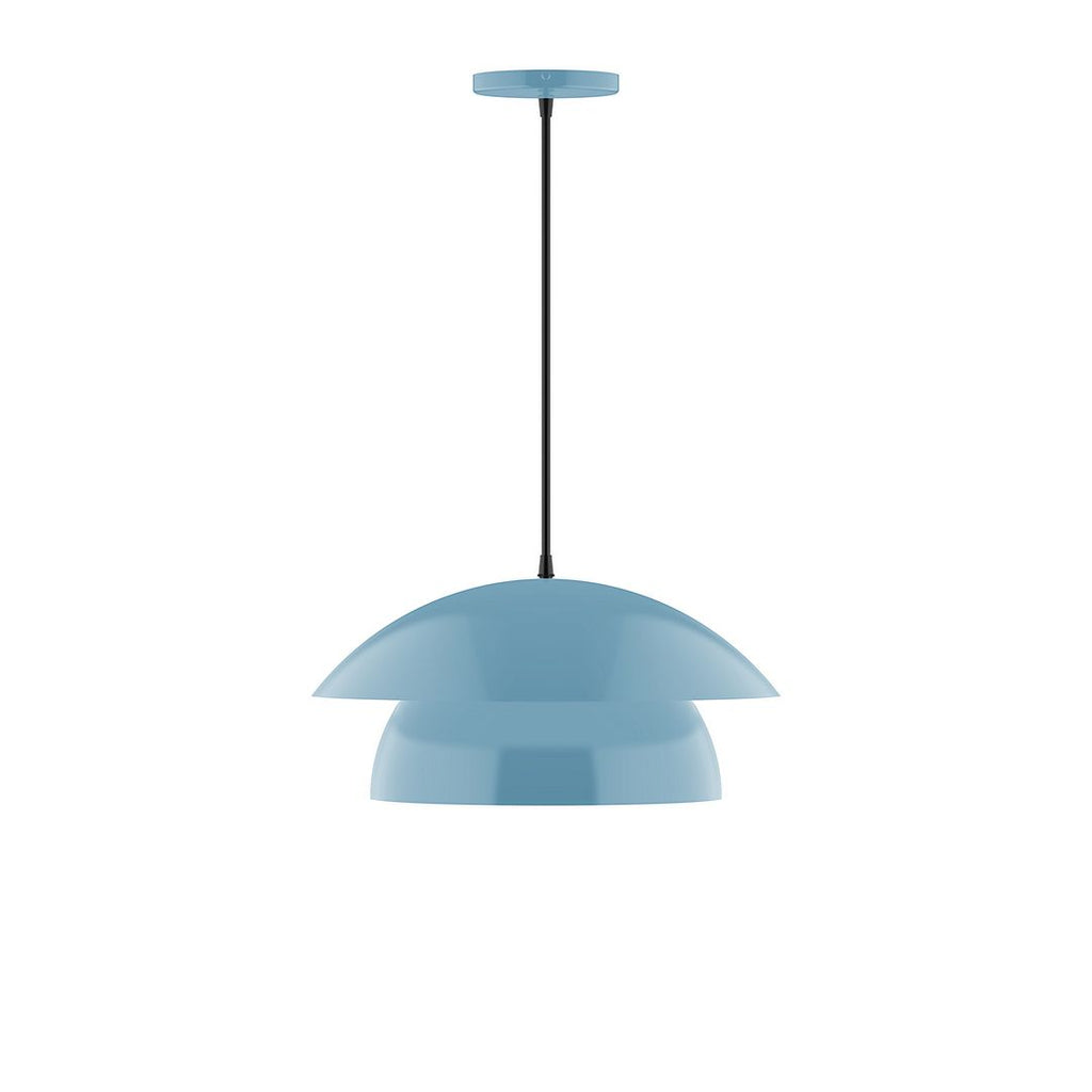 16" Nest Pendant, Light Blue - PEBX446-54